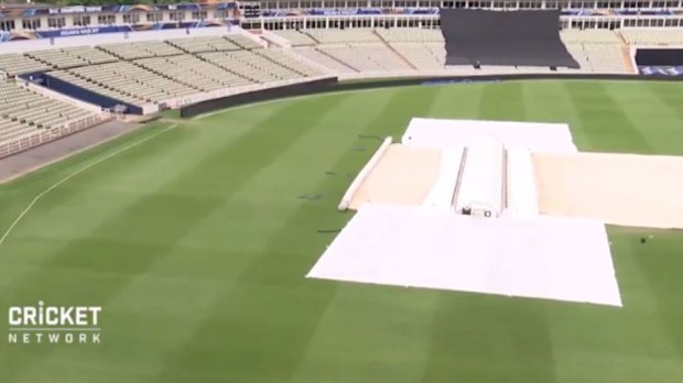 The Edgbaston ground prior to Australia's warm up match.