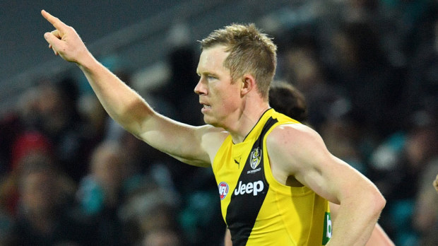 Jack Riewoldt and the Richmond Tigers had plenty to celebrate. (AAP)