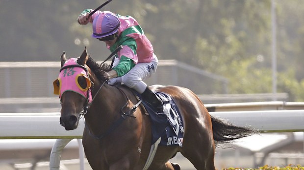 Aerovelocity took out the Hong Kong Sprint at Sha Tin. (AAP)