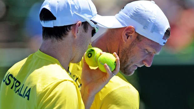 John Peers and Sam Groth had an easy day. (AAP)