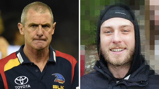Phil Walsh (left) and his son Cy. (AAP)
