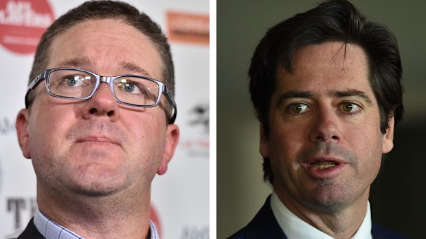 Paul Marsh and Gillon McLachlan. (AAP)