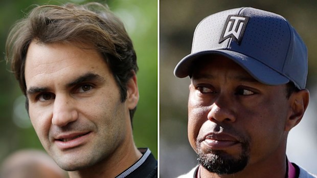 Tiger Woods is looking to Roger Federer for motivation. (AAP)
