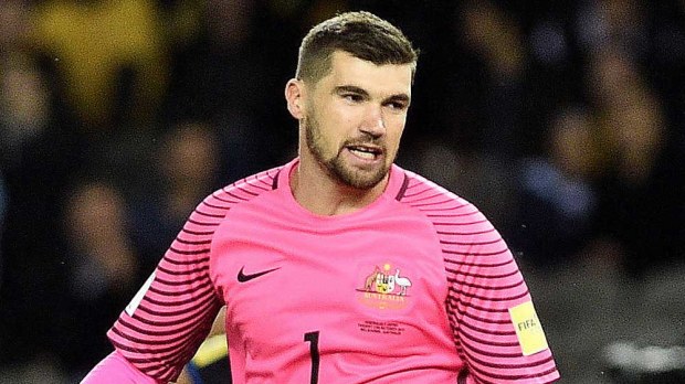 Socceroos goalkeeper Mat Ryan. (AAP)
