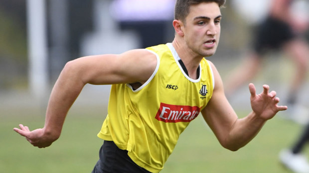 Josh Daicos may make his senior debut for Collingwood. (AAP)