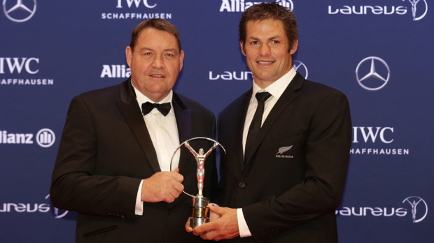 Steve Hansen and Richie McCaw. (AAP)