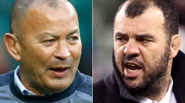 Eddie Jones and Michael Cheika. (AAP)
