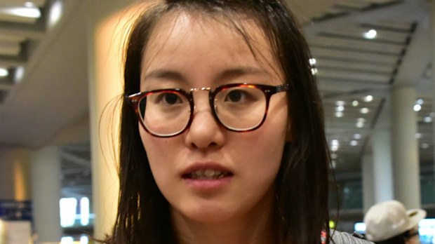 Chinese swimmer Fu Yuanhui. (Getty)