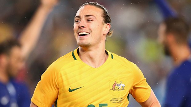 Socceroos midfielder Jackson Irvine. (Getty Images)