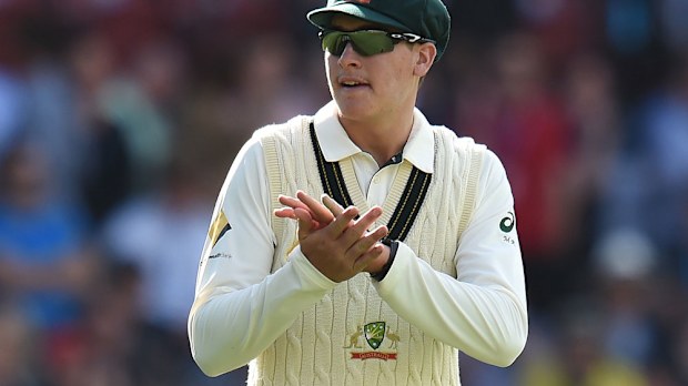 Matt Renshaw thought it was a joke when he was asked to field at first slip in his Test debut. (AAP)
