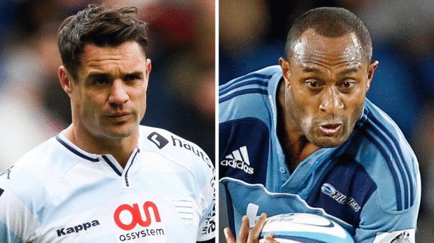 Former All Blacks Dan Carter and Joe Rokocoko. (AAP)