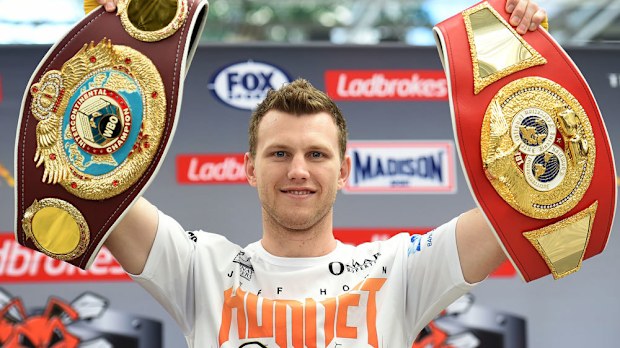 Jeff  Horn's will learn of the next step on his path to a world title. (AAP)