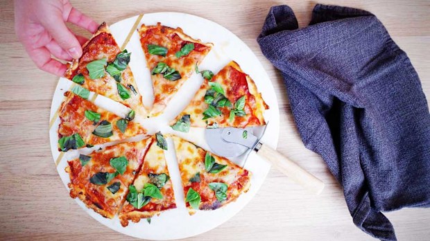 Pizza with a bean base