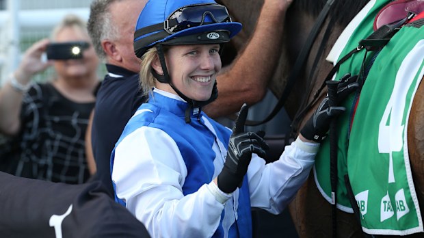 Apprentice Samantha Clenton needs surgery after a race fall at Scone. (AAP)