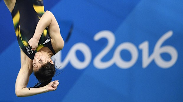 Australian diver Esther Qin. (AFP)