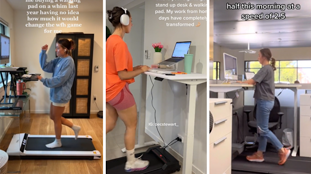 walking desk tread pad trend on tiktok