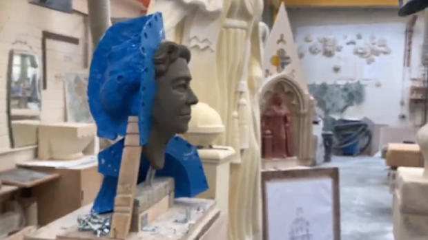 Queen statue