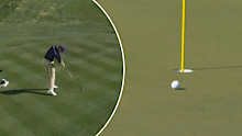 Cam Davis misses a hole-in-one.