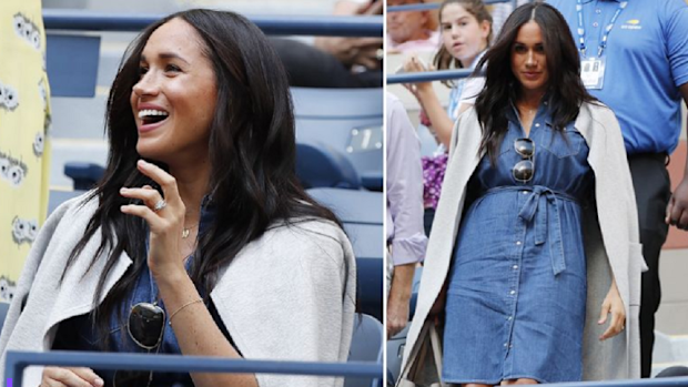 The Duchess flew to the US to support her friend at the tennis final.