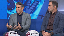 Billy Slater (left) and Cameron Smith.