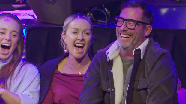 EMBARGO 25/8/2025 April 7 The Block 2025 Comedy Roast challenge. Her Majesty's Theatre Ballarat