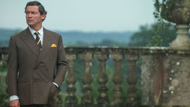 Dominic West as Prince Charles in The Crown Season 5.