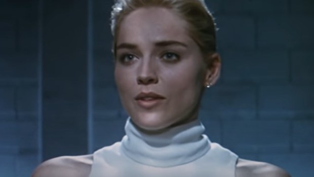 Sharon Stone, Basic Instinct, infamous scene, white dress