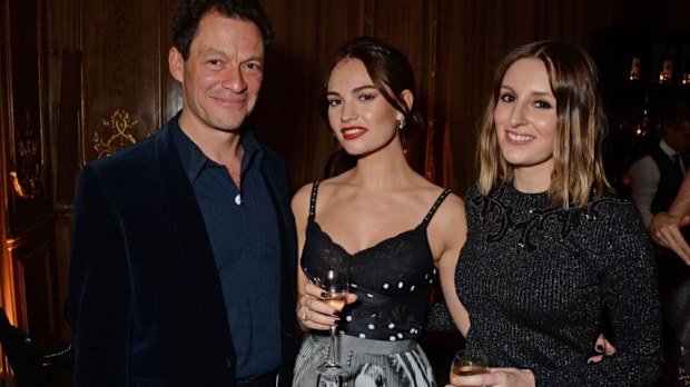 Lily James and Dominic West.