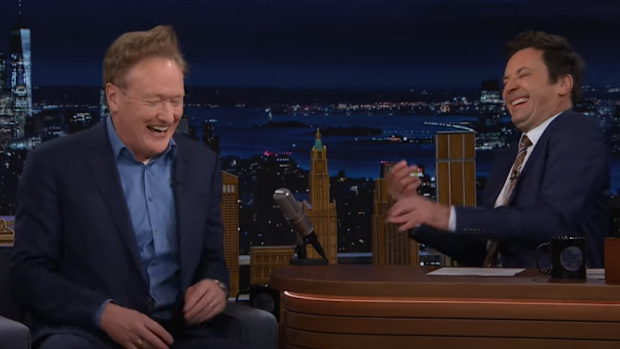 Conan O'Brien has a 'weird' return to 'The Tonight Show' with Jimmy Fallon