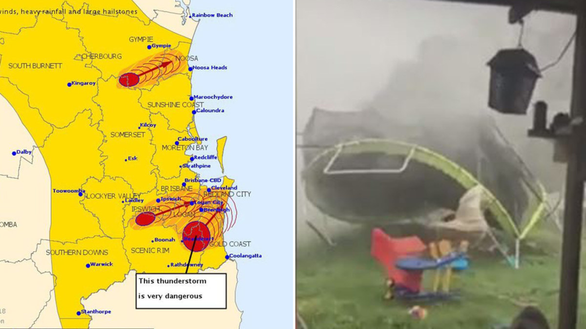 Storms bring flash flooding to south-east Queensland | Nine.com.au