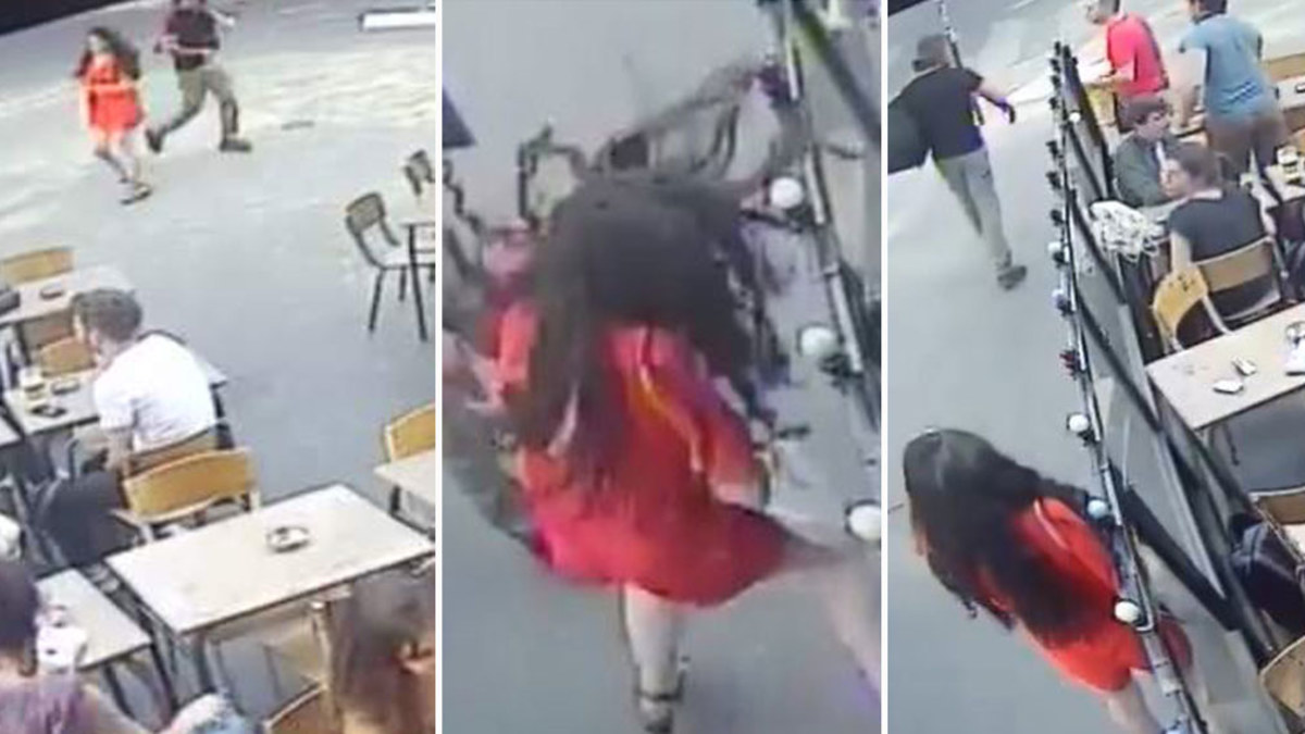 Woman slapped in the face by random man in shocking attack that leaves ...