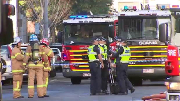 Emergency services at the scene. (9NEWS)