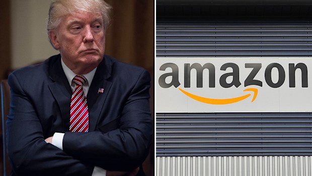 Donald Trump has accused Amazon of not paying "internet taxes". (AAP)