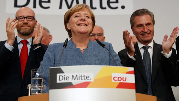 Angela Merkel has won her fourth term as German's chancellor. (AFP)