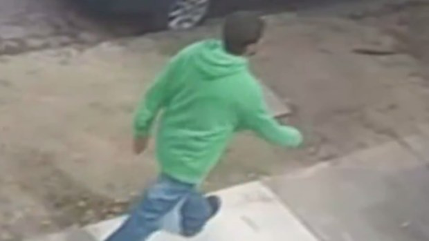 CCTV captured the offender minutes before the attack. (9NEWS)