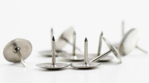 Thumbs tacks were found in a dog park. (Getty)