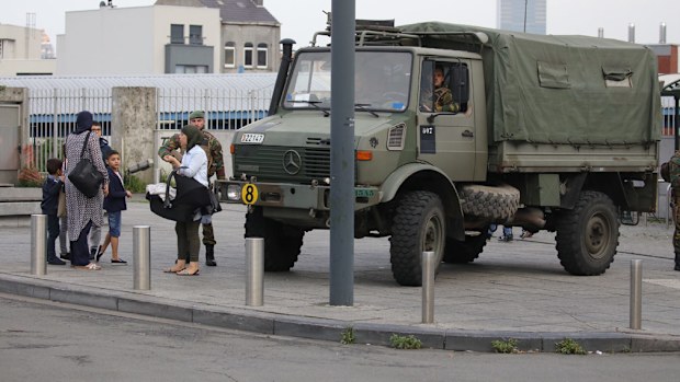 The bomb squad was called into the Brussels district of Molenbeek. (AAP)