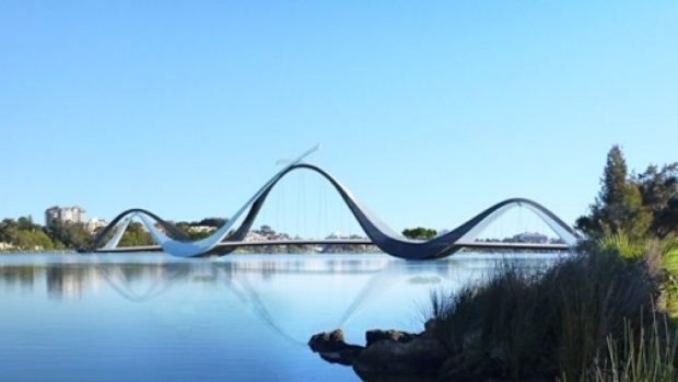 The proposed Perth Stadium bridge. (Supplied)