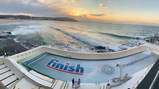 Bondi Beach Icebergs swimming pool emptied drought relief Australia