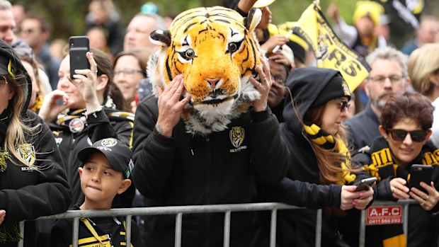Tigers fans were out in force.