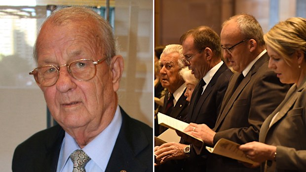 Johno Johnson was farewelled in Sydney today. (AAP)