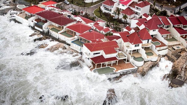 A few of the homes that remained intact in the aftermath of Hurricane Irma, in St. Maarten. (AP)
