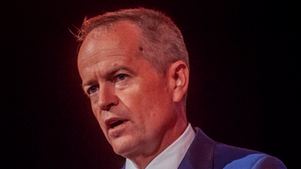 Opposition leader Bill Shorten in Tasmania. (AAP)