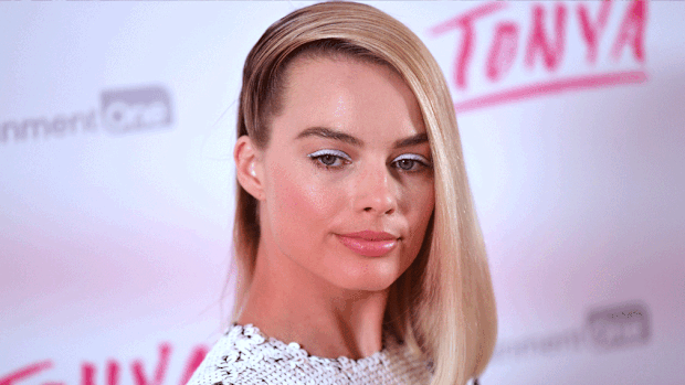 Margot Robbie at the UK premiere of 'I, Tonya'. (AAP)