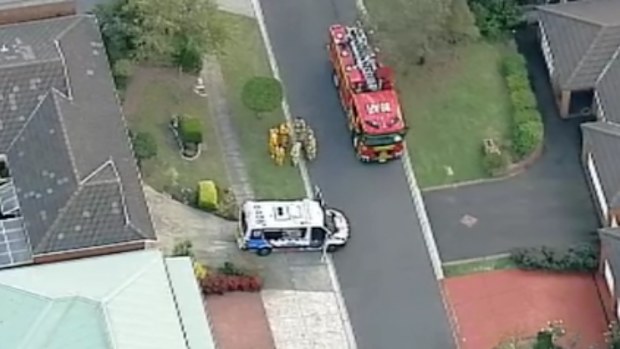 The man has been taken to hospital. (9NEWS)
