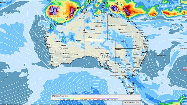 Tasmania will get some rainfall