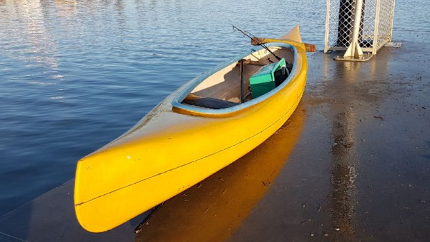 A man has come forward to claim a canoe that sparked a massive search for a missing person. (Queensland Police Service)