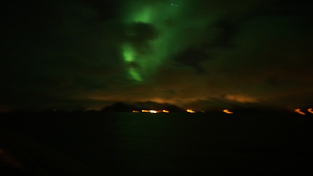 Well, I just included this photo because I think it looks like a face in the clouds. We watch the northern lights, the northern lights watch us... (9NEWS/Jessica Braithwaite)