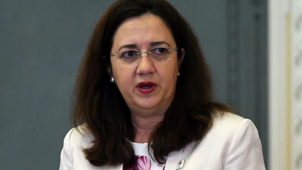 Annastacia Palaszczuk during Question Time. (AAP)