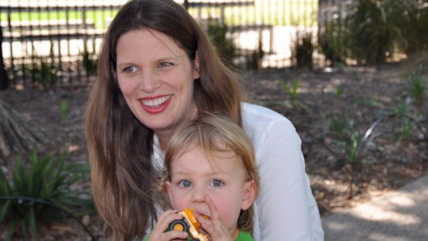 Kate Ellis has given birth to second son, Charlie, to join firstborn, Samuel (pictured). (AAP)